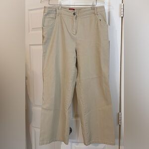 Valerie Stevens Tan Wide Leg Jeans